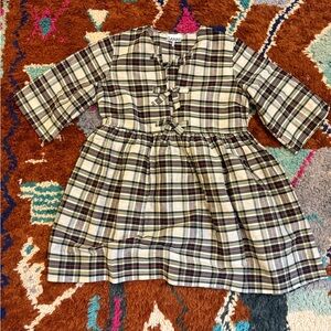 Ganni Plaid Dress